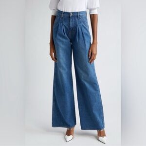 Veronica Beard Classic Blue Wide Leg Jeans